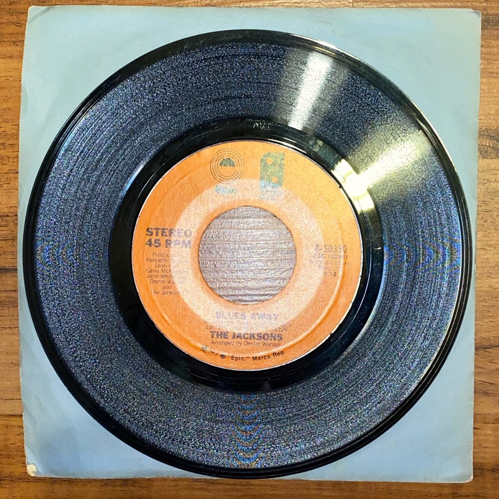 The Jacksons 45 Record “Blues Away” “Show You the Way to Go” - Picture 3 of 4